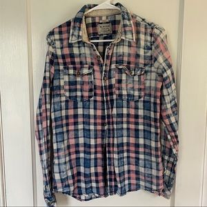 Burton women’s worn flannel shirt